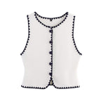 Women's Knit Embroidered Three-Piece Set