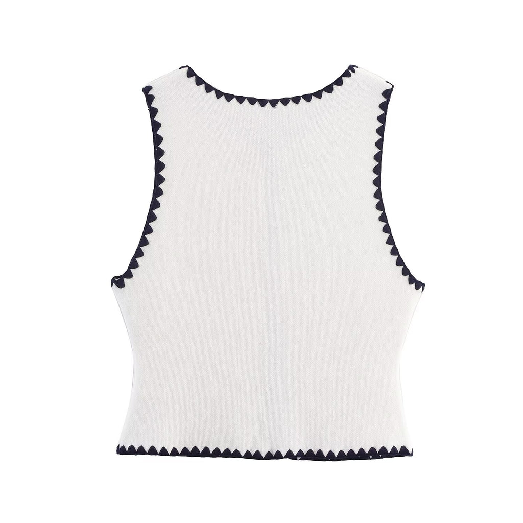 Women's Knit Embroidered Three-Piece Set