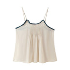 Women’s Apricot Contrast Trim Striped Camisole