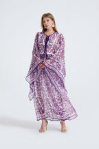 Women's 's Loose A-Line Long-Sleeve Dress