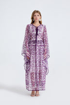 Women's 's Loose A-Line Long-Sleeve Dress