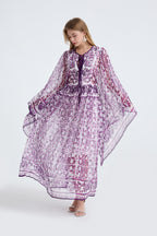 Women's 's Loose A-Line Long-Sleeve Dress