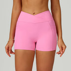 High-Waist Yoga Shorts
