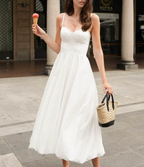 Women's Cotton Balloon-Silhouette Sling Dress