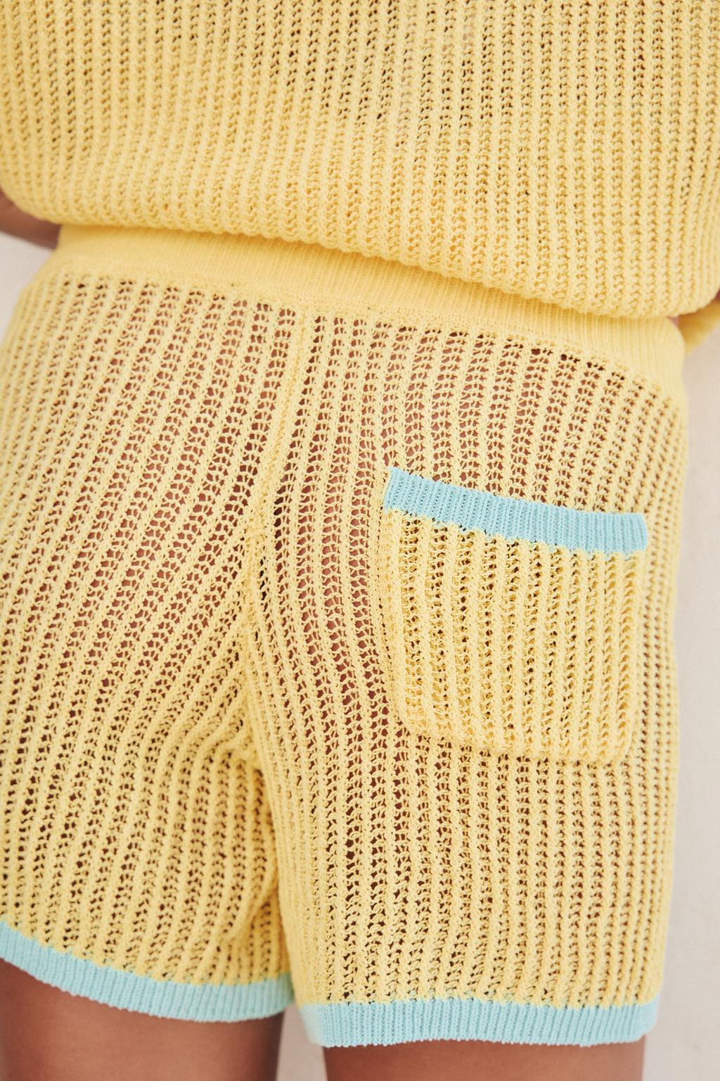 Fall Knitted Polo Shacket Shorts Sets
