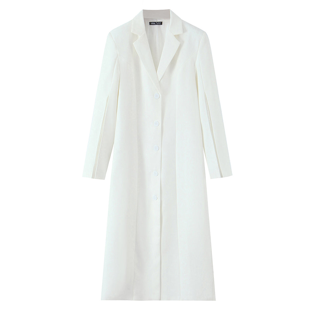 Women's Asymmetric Long Blazer Dress