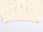 Women's Autumn Small Fresh Gentle Korean Wearing Rope Beaded Cardigan