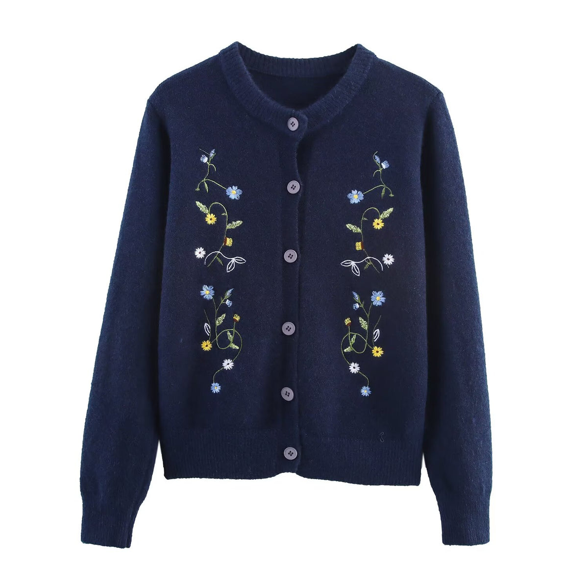 Women's Autumn Elegant Gentle Generous Young Embroidered Sweater