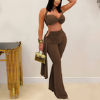 Summer Tube Top Bandage Trousers Set