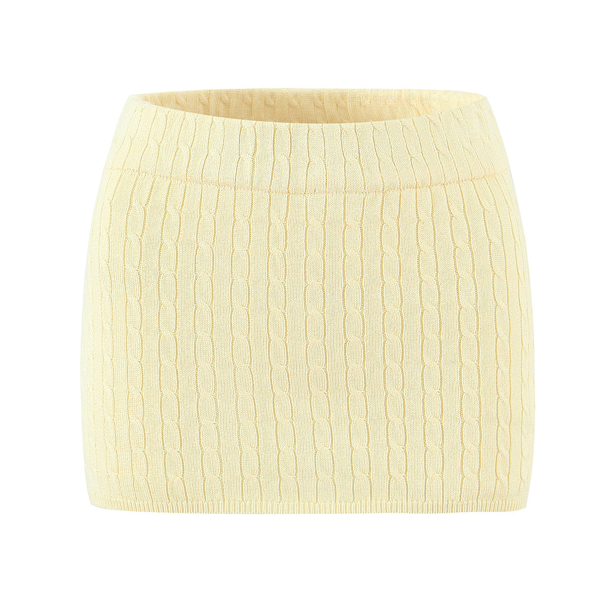 Women's Solid Color Slim Fit Knit Short Skirt For Women's Skirt
