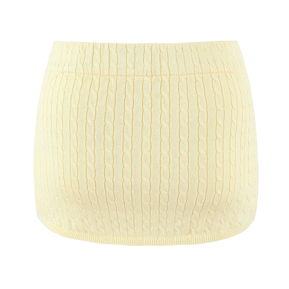 Women's Solid Color Slim Fit Knit Short Skirt For Women's Skirt