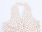 Women's Polka-Dot Halter Jumpsuit