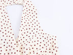 Women's Polka-Dot Halter Jumpsuit