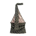 Women Asymmetric Polka Dot Design Top