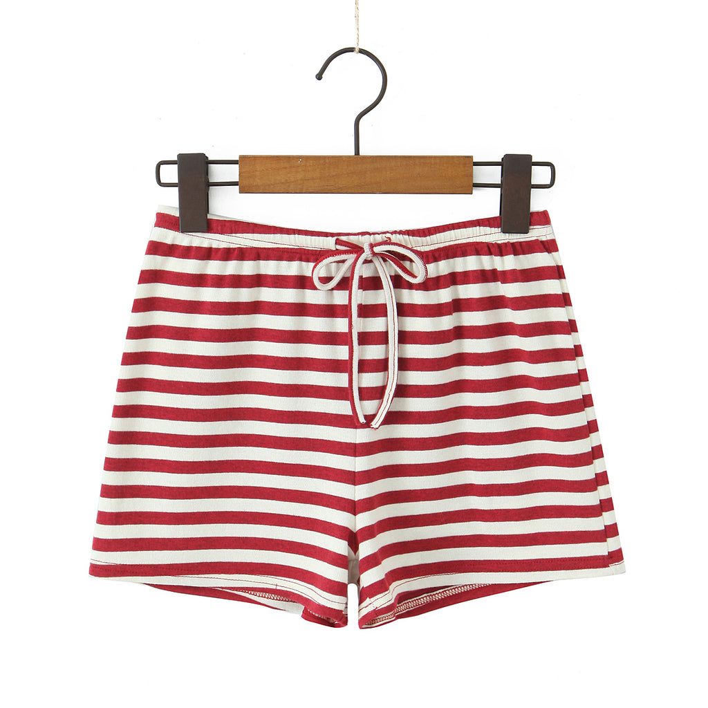 Red Striped Shorts