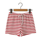 Red Striped Shorts
