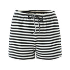 Black Striped Shorts