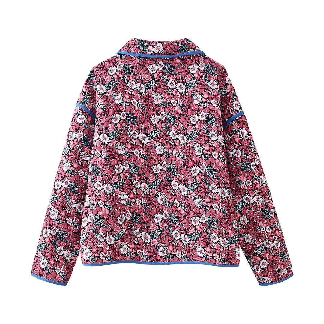 Women's Floral Padded Cotton Jacket
