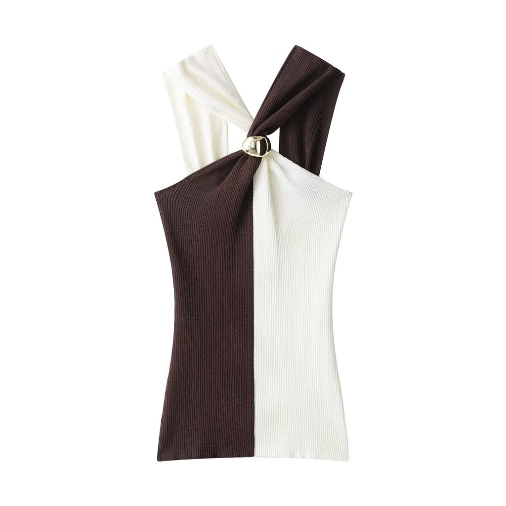 Brown and White