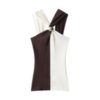 Brown and White