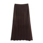 Women's Sling Knitting Top and Skirt Two-Piece Set