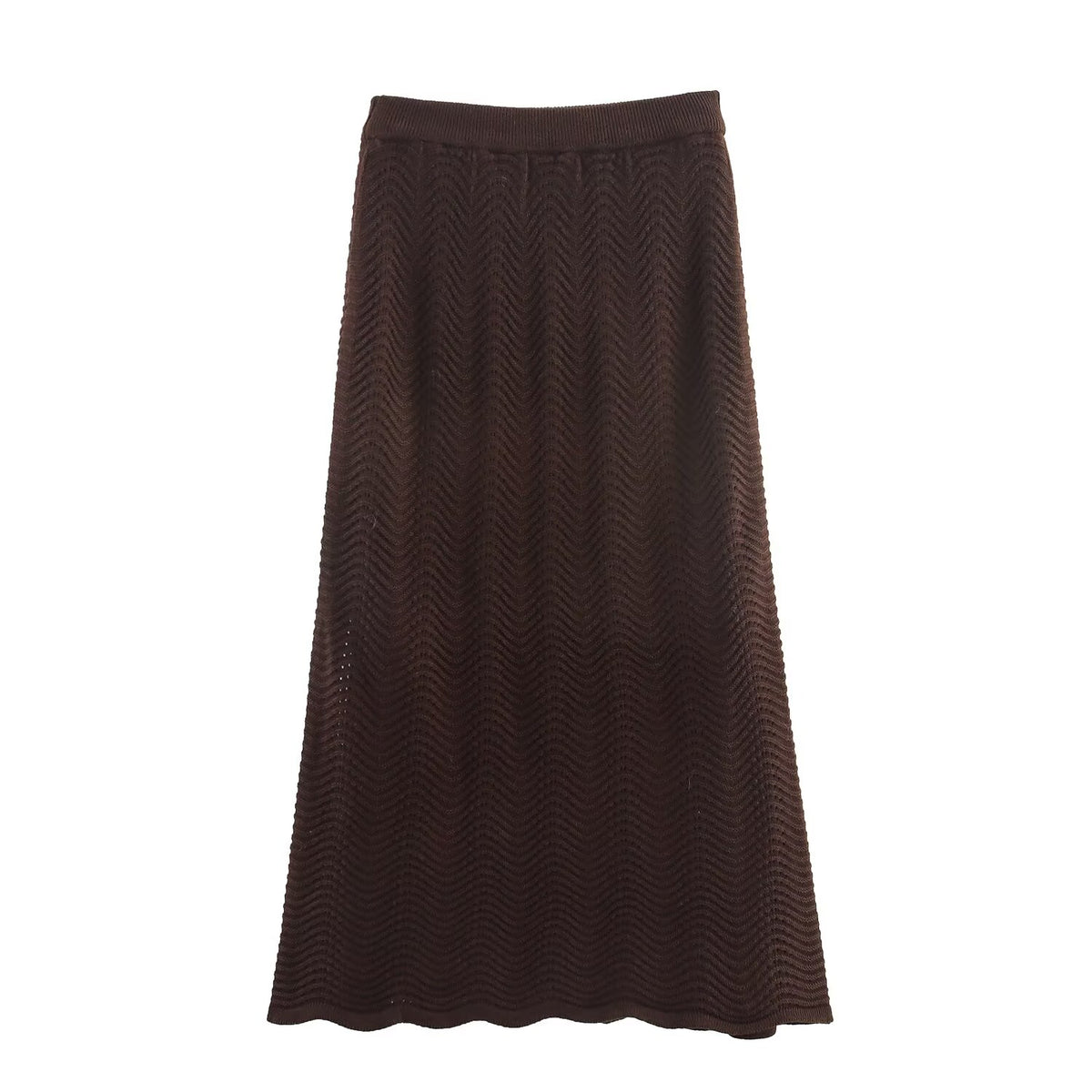 Women's Sling Knitting Top and Skirt Two-Piece Set