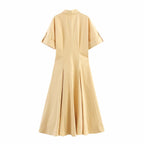 Women's Single-Breasted Shirt Dress