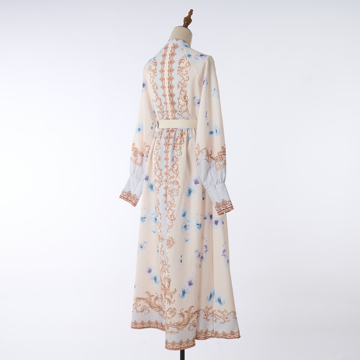 Women's Autumn Printed Long Sleeved Maxi Dress