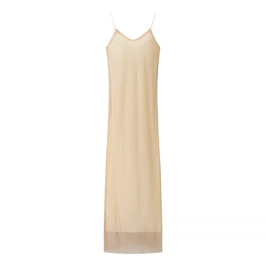 Women's Rhinestone Slim-Fit Slip Dress