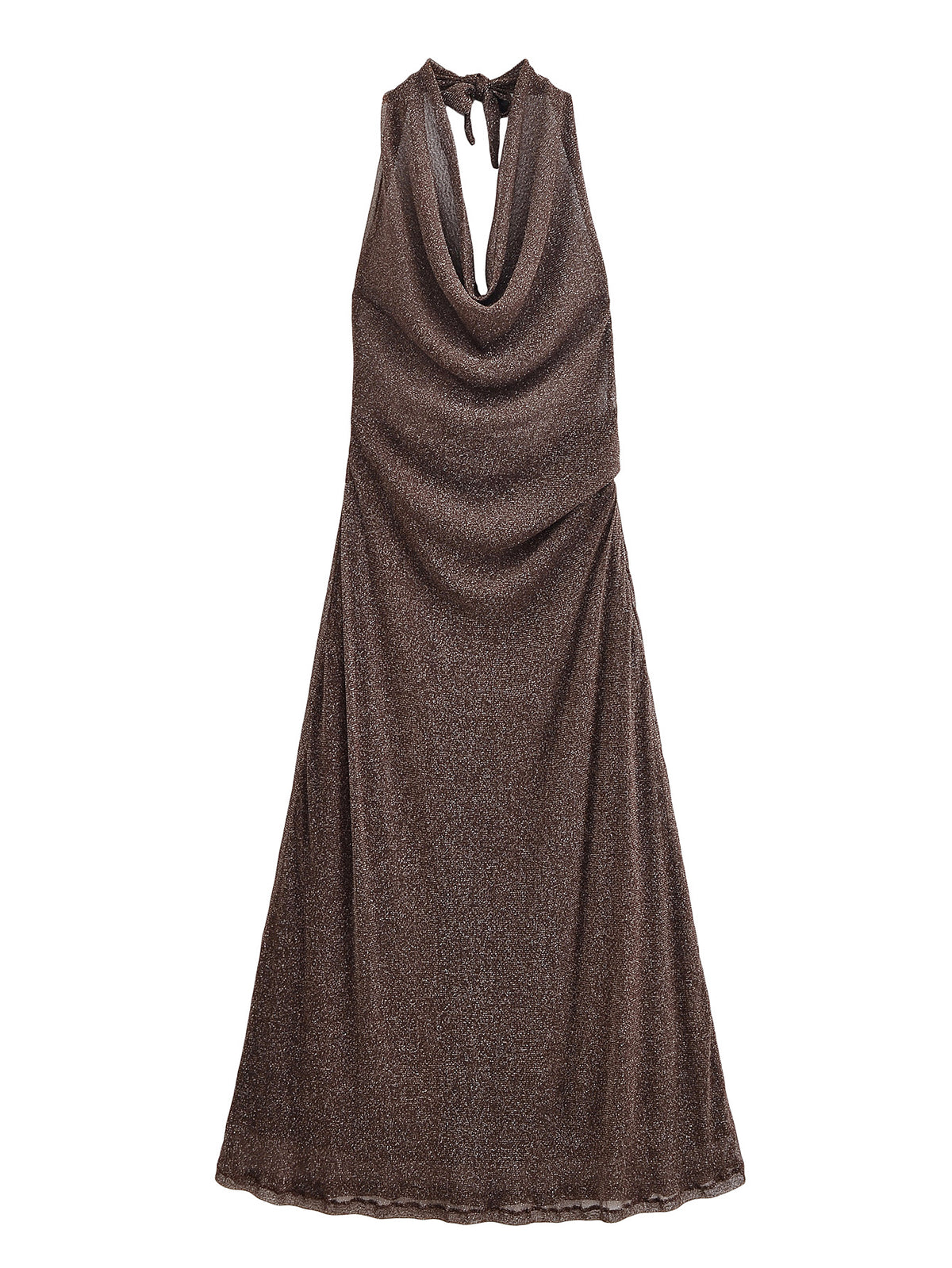 Autumn Backless Metallic Dress