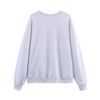 Casual Round-Neck Preppy Long-Sleeve Sweater Trousers Sports Set