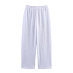 Casual Round-Neck Preppy Long-Sleeve Sweater Trousers Sports Set