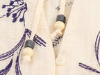 Women's Lace-Up Embroidered Loose Shirt