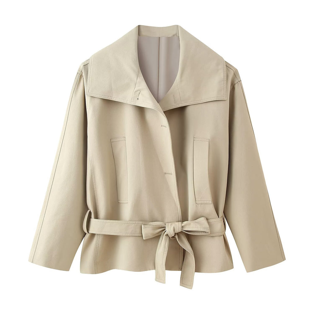 Women's Fall With Belt Trench Coat