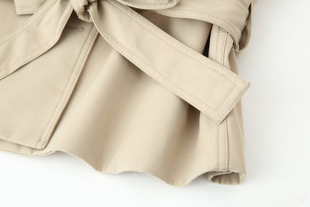 Women's Fall With Belt Trench Coat