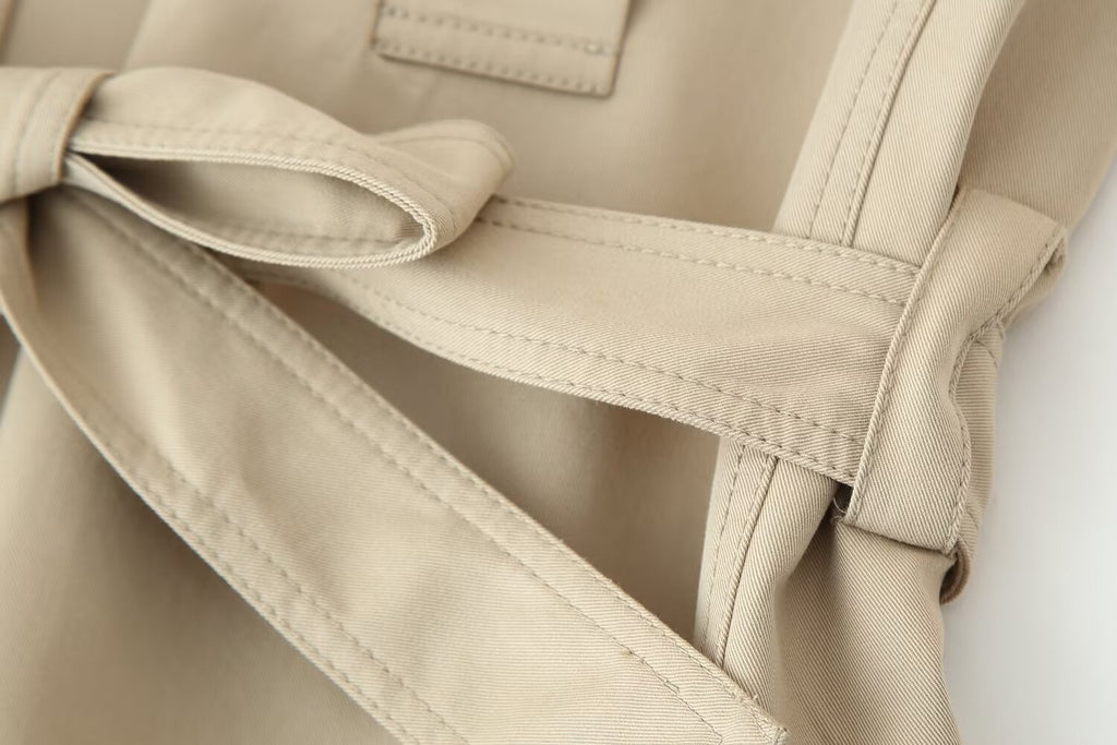 Women's Fall With Belt Trench Coat