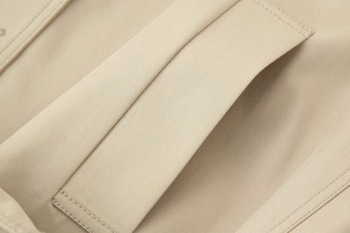Women's Fall With Belt Trench Coat