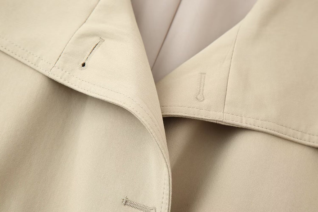 Women's Fall With Belt Trench Coat