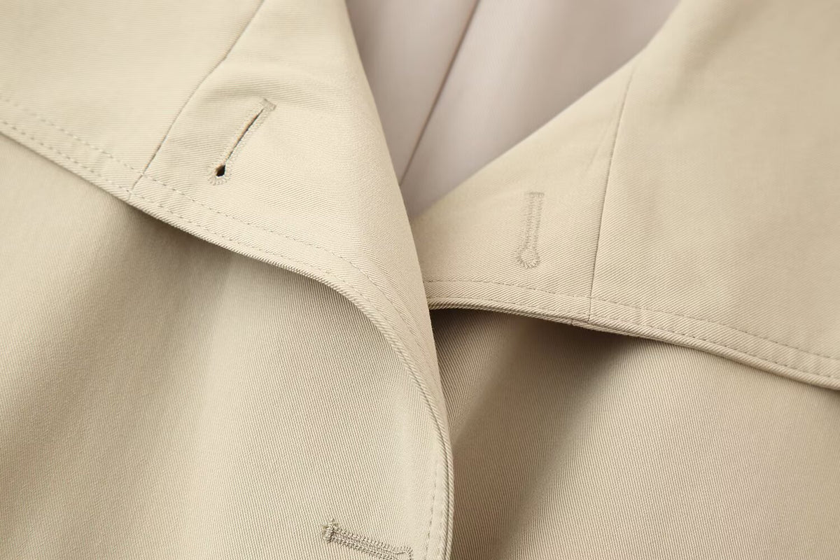 Women's Fall With Belt Trench Coat
