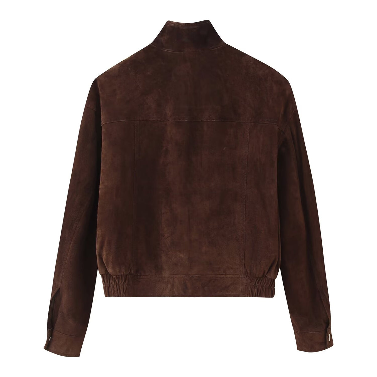 Women's Suede Bomber Jacket