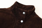 Women's Suede Bomber Jacket