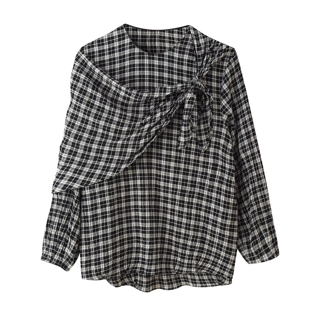 Women's Plaid Long-Sleeve Shirt