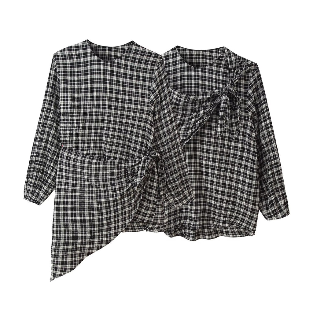 Women's Plaid Long-Sleeve Shirt