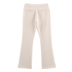 Women's Fashionable Slim Fit Belt Blazer Bell Bottom Pants Set