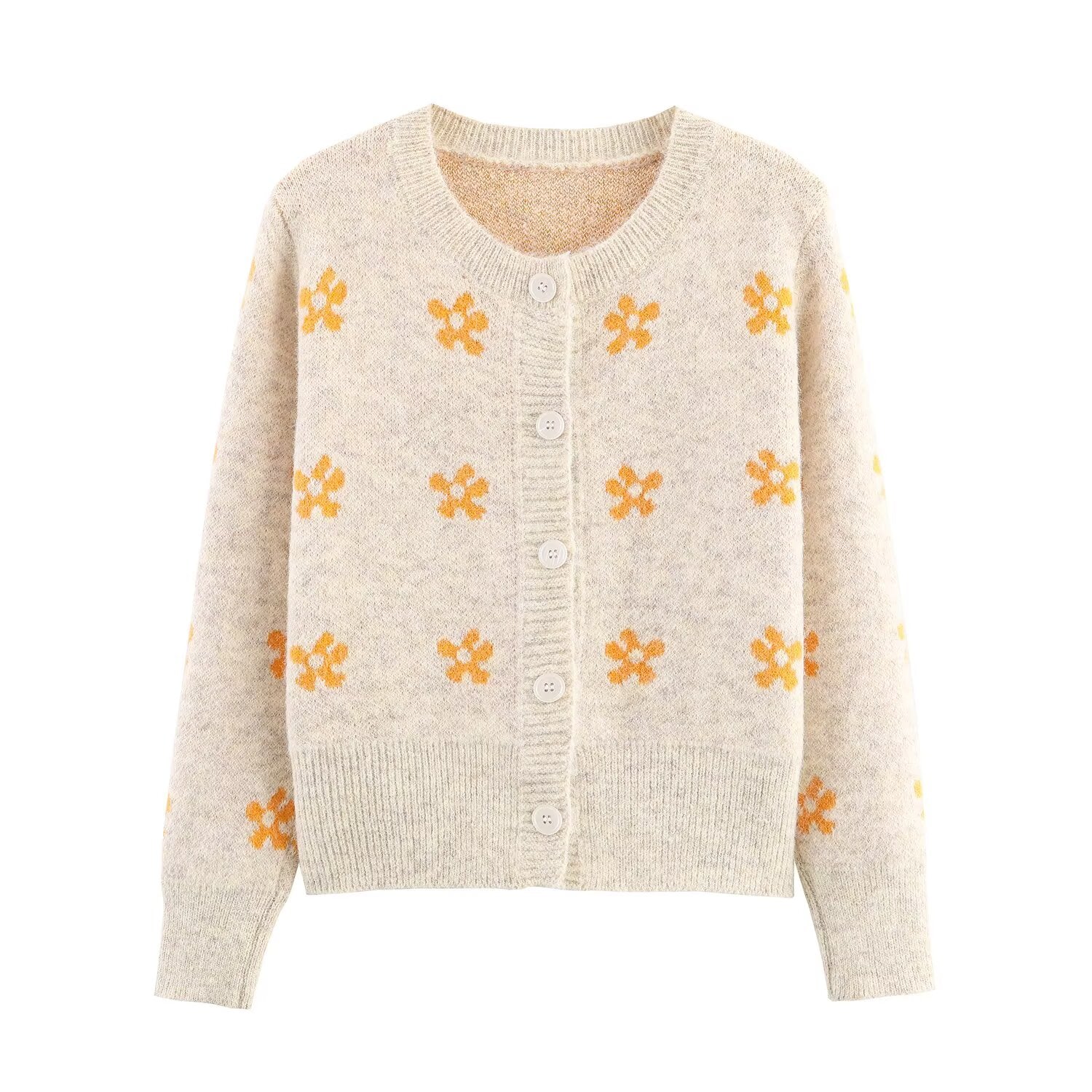 Women's Jacquard Knit Top & Skirt Two-Piece Set