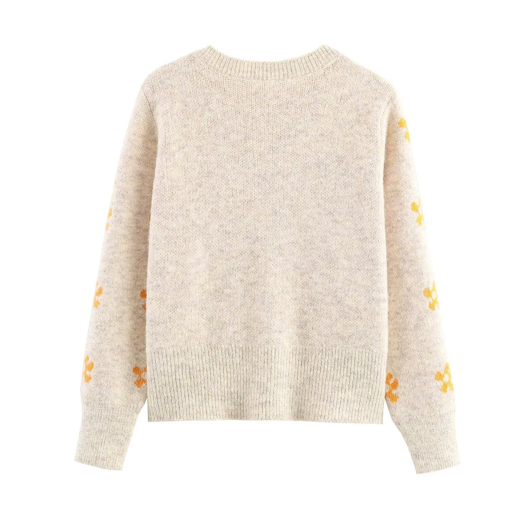 Women's Jacquard Knit Top & Skirt Two-Piece Set