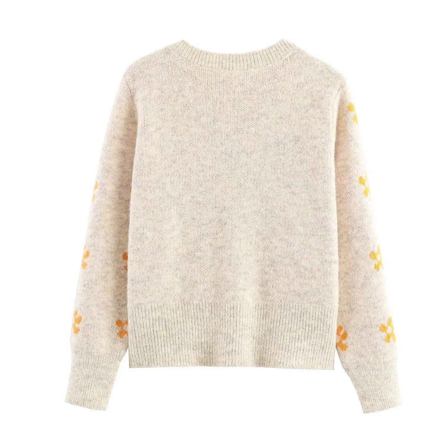 Women's Jacquard Knit Top & Skirt Two-Piece Set