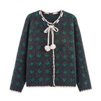 Women's Jacquard Knit Skirt Two-Piece Set