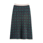 Women's Jacquard Knit Skirt Two-Piece Set