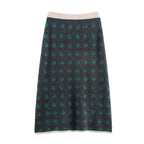 Women's Jacquard Knit Skirt Two-Piece Set